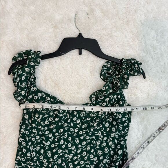 Reformation Lisbon Suzanna Ruffle Shoulder Top Size 10 - Picture 6 of 10